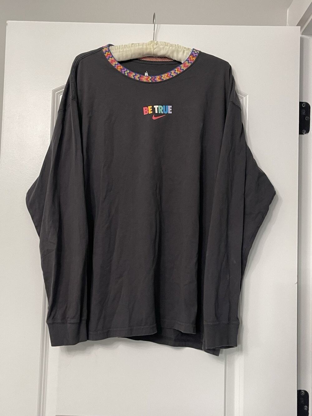 Rare Nike Be True Long Sleeve Shirt Unisex Men Women Large